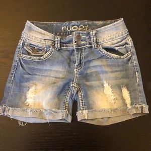 Junior Girls Jean shorts. Size 3/4